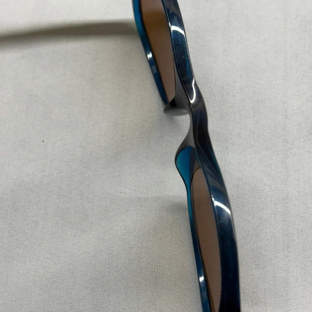 Ray-Ban Used Wayfarer RB2132 Sunglasses Unisex 55mm Blue Brown Good Prescription